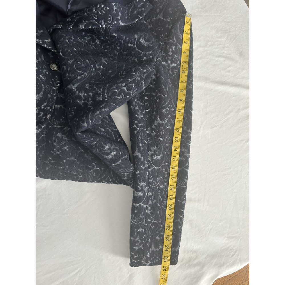 Cabi Jacquard Textured Blazer Womens Size 12 Blue Classic Career Preppy - Picture 9 of 9